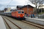 Tourist train with electric locomotive EP05 in Cieszyn